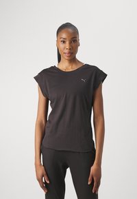 Puma - STUDIO FOUNDATIONS TEE - Sport T-Shirt - black Thumbnail-Bild 1