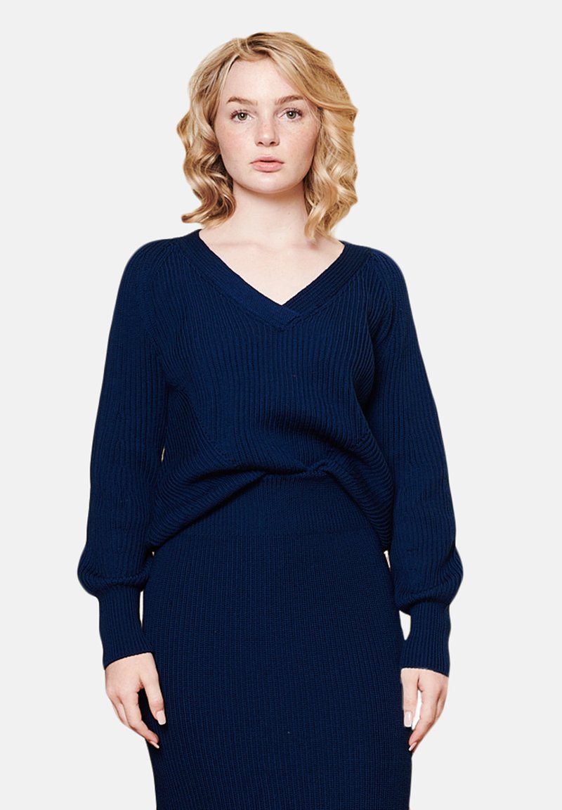 Damen Strickjacken | McIntyre Merino Strickpullover navy/dunkelblau - LW16495 Damen Strickjacken | McIntyre Merino Strickpullover navy/dunkelblau - LW16495