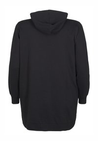 Zizzi MIT UND REISSVERSCHLUSS - Džemperis su gobtuvu - black