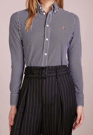 Button-down blouse - black