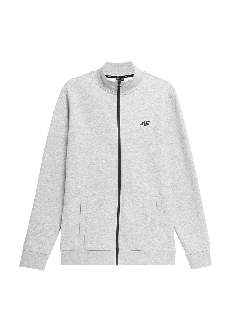 4F Sweater met rits lichtgrijs