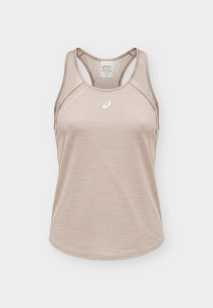 ASICS, ROAD TANK - Μπλούζα - greige/cream