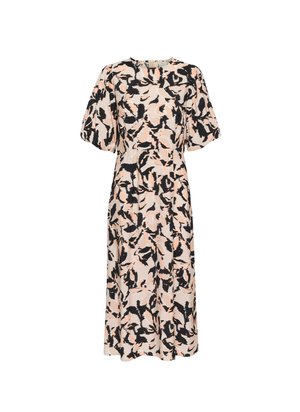 Kaffe, KAPACO PRINT - Koktélruha / Partiruha - beige black peach blurry leaf