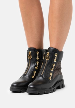 RIDLEY FLAT BOOTIE - Kotníkové boty - black/brown