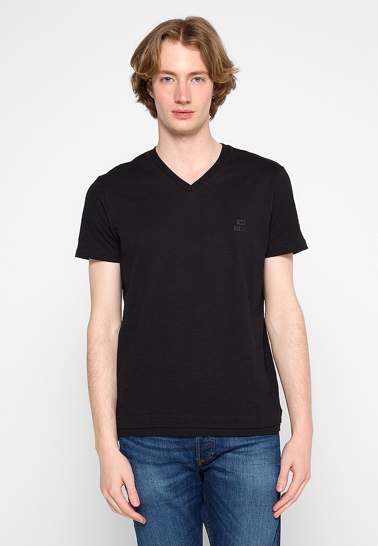 Diesel T-shirt basic zwart Diesel T-shirt basic zwart