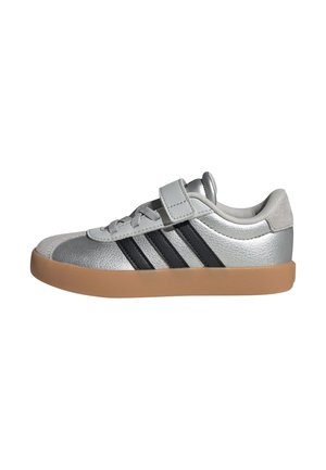 VL COURT 3.0 EL C - Baby shoes - silver metallic   core black   light solid grey