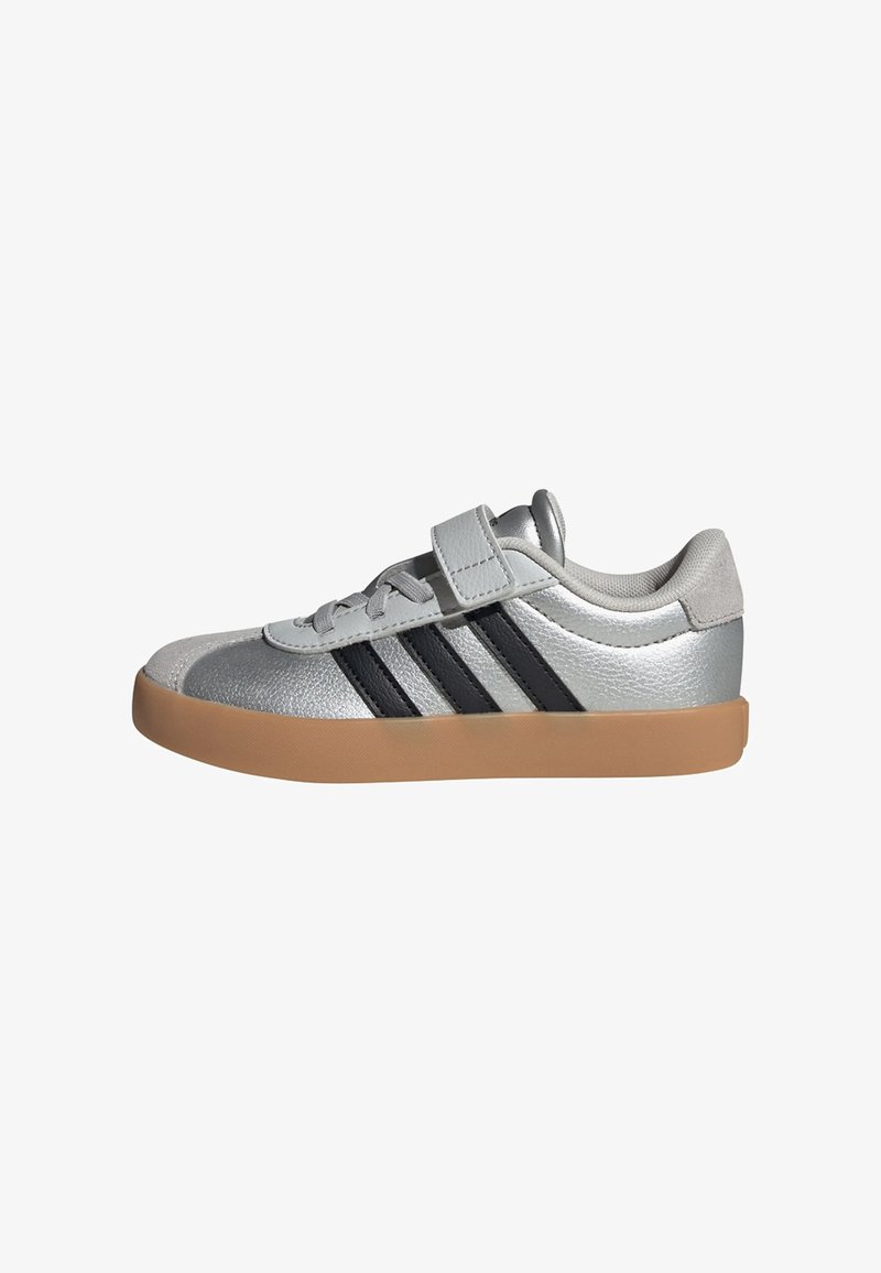 adidas Sportswear VL COURT 3.0 EL C - Baby shoes - silver metallic core black light solid grey
