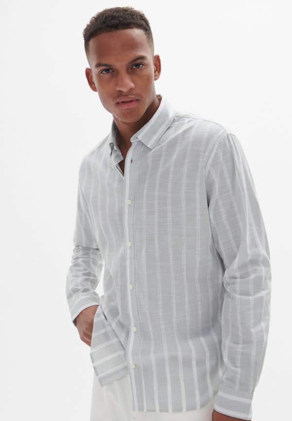 CHRISTALDO - Hemd - aqua gray