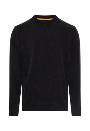 camel active, PULLOVER MIT SEITLICHEM STRICK-EINSATZ - Striktrøje - dark navy