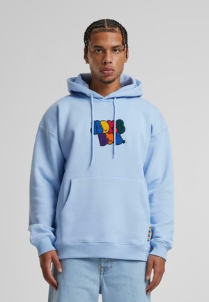 BUBBLES - Sweat à capuche - pool blue