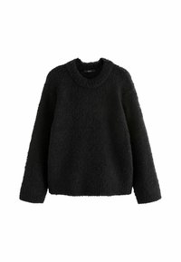 Next BOUCLE CREW NECK - Stickad tröja - black