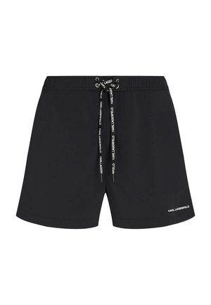 KARL LAGERFELD, LOGO STRETCH SHORT - Short de bain - black