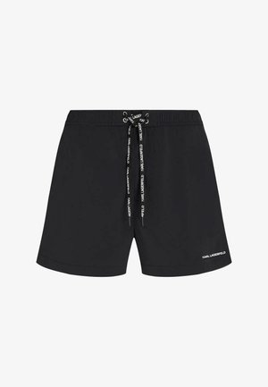 KARL LAGERFELD, LOGO STRETCH SHORT - Short de bain - black