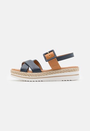 Sandali s platformo - navy