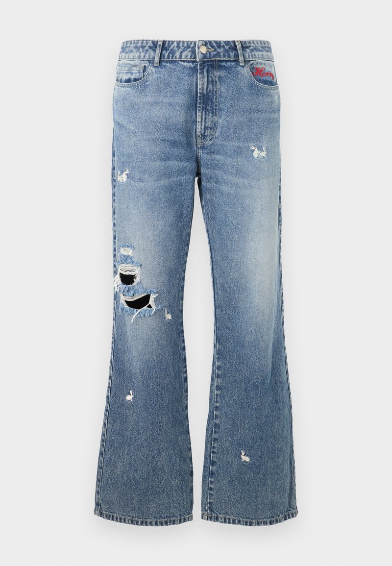 Carne Bollente BUNNY UNISEX - Jeans relaxed fit - off-blue/blå denim ...