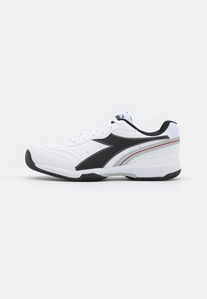 S.CHALLENGE 4 CLAY - Tennisskor för grus - white/black