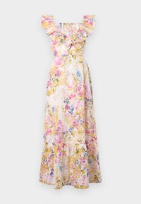 VMDICTHE ANKLE DETAIL DRESS - Maxikleid - snow white/multi coloured