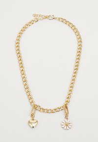 PCFINJHA NECKLACE DOUBLE PENDANT - Nyaklánc - gold-coloured