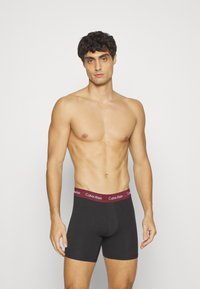 Calvin Klein Underwear 3 PACK - Boxerky - black/tawny port/porpoise