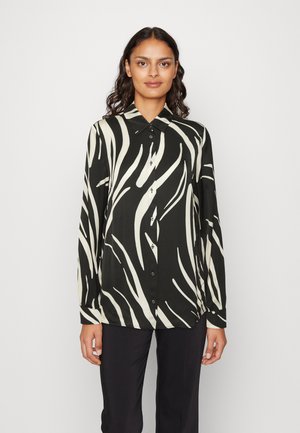 Expresso LONG SLEEVE WITH ZEBRA - Πουκαμίσα με κουμπιά - black