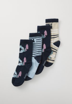 NMMJERMAINE STITCH 4 PACK - Socken - navy blazer/dusty blue/peyote