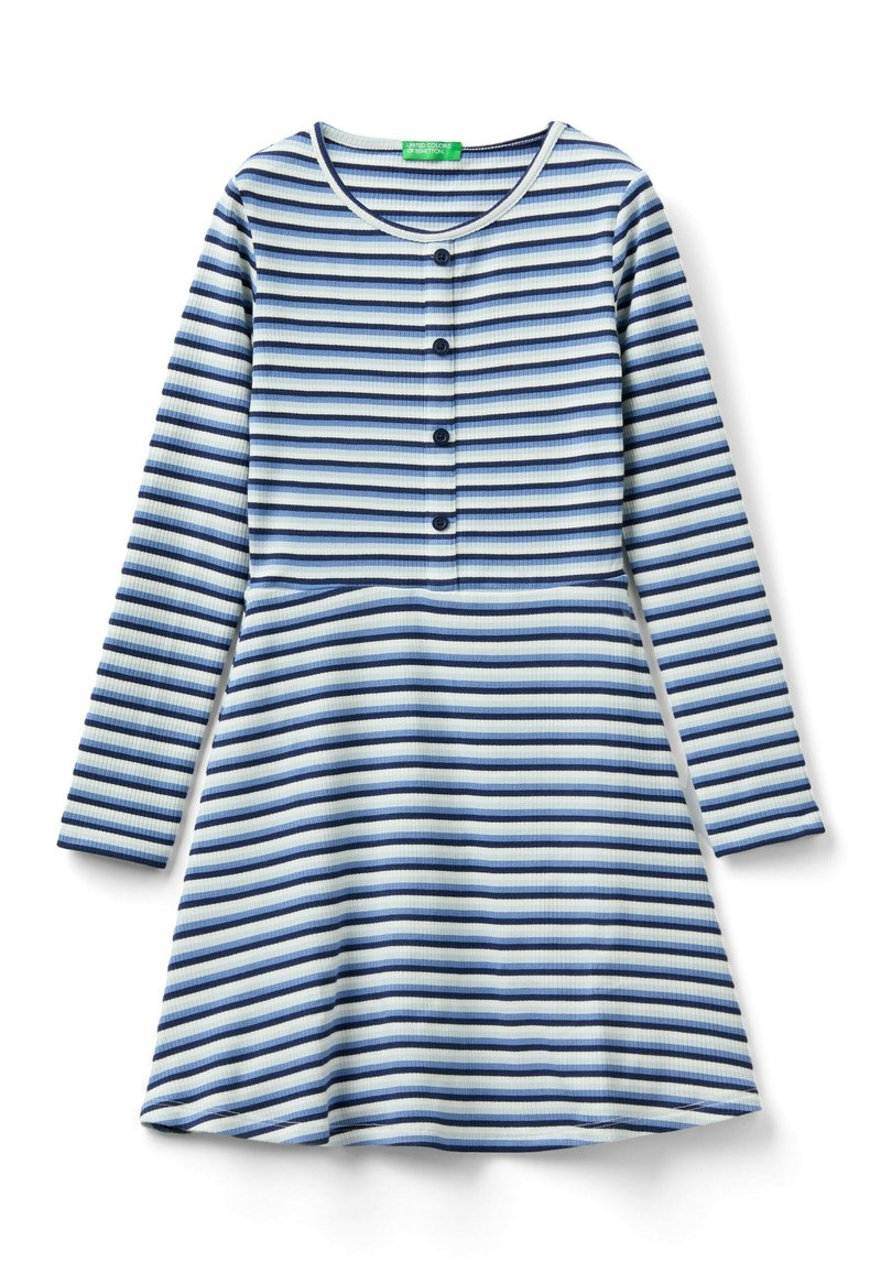 United Colors of Benetton Gebreide jurk blauw