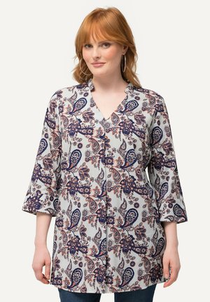Ulla Popken PAISLEYMUSTER V AUSSCHNITT STEHKRAGEN 3/4 ARM - Blouse