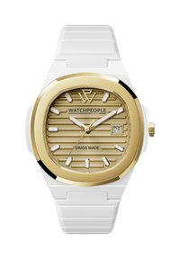 Unselected, gold coloured white