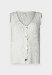 ONLCLARA  BUTTON CARDIGAN - Waistcoat - ecru