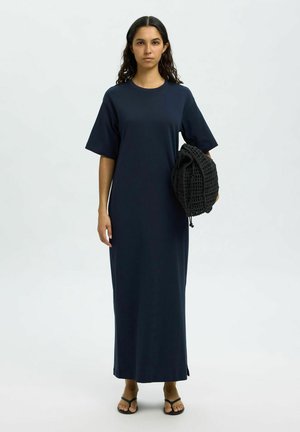 SLFESSENTIAL POCKET ANKLE - Maxi dress - dark sapphire