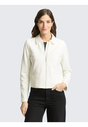 REGULAR FIT MIT REISSVERSCHLUSS - Veste légère - whisper white