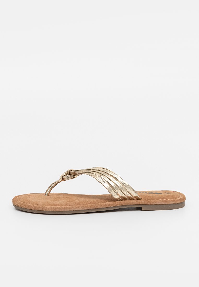 tamaris Teensandalen goudkleurig tamaris Teensandalen goudkleurig
