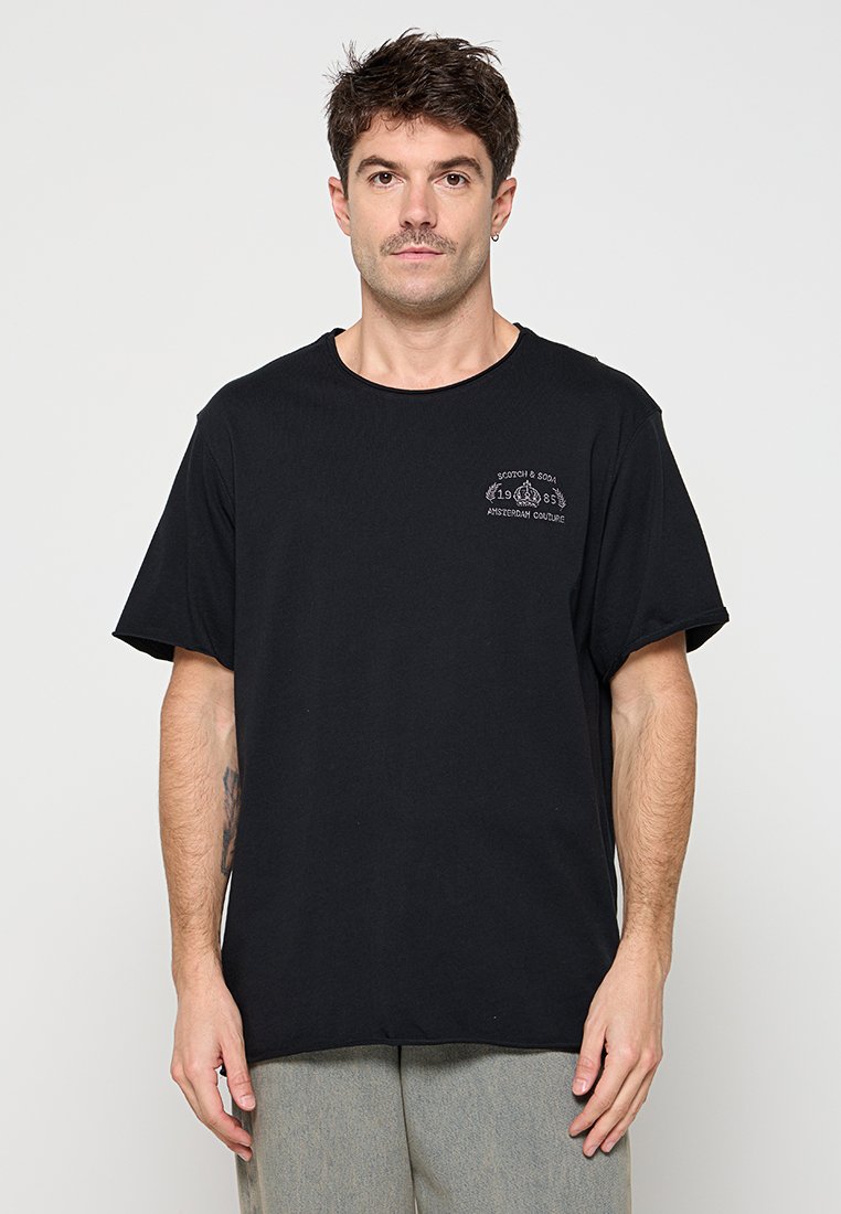 Scotch & Soda T-shirt basic antraciet