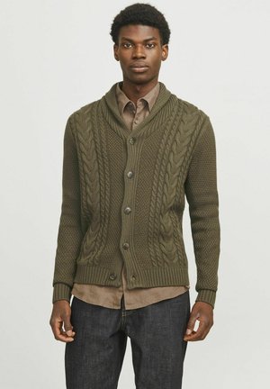 Jack & Jones CRAIG SHAWL NECK - Chaqueta de punto - canteen
