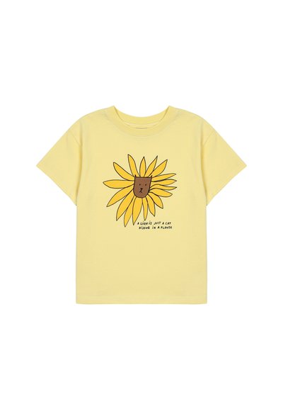 JELLY MALLOW LION UNISEX - Apdrukāts T-krekls - light yellow