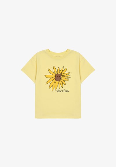 JELLY MALLOW LION UNISEX - Marškinėliai su spaudiniu - light yellow