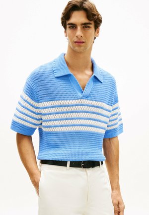 RELAXED SHORT SLEEVE RUGBY  - Polo - bluebell