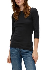 s.Oliver Langarmshirt - schwarz