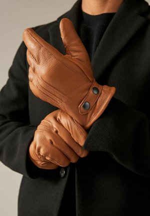 Next REGULAR FIT - Rukavice - tan brown