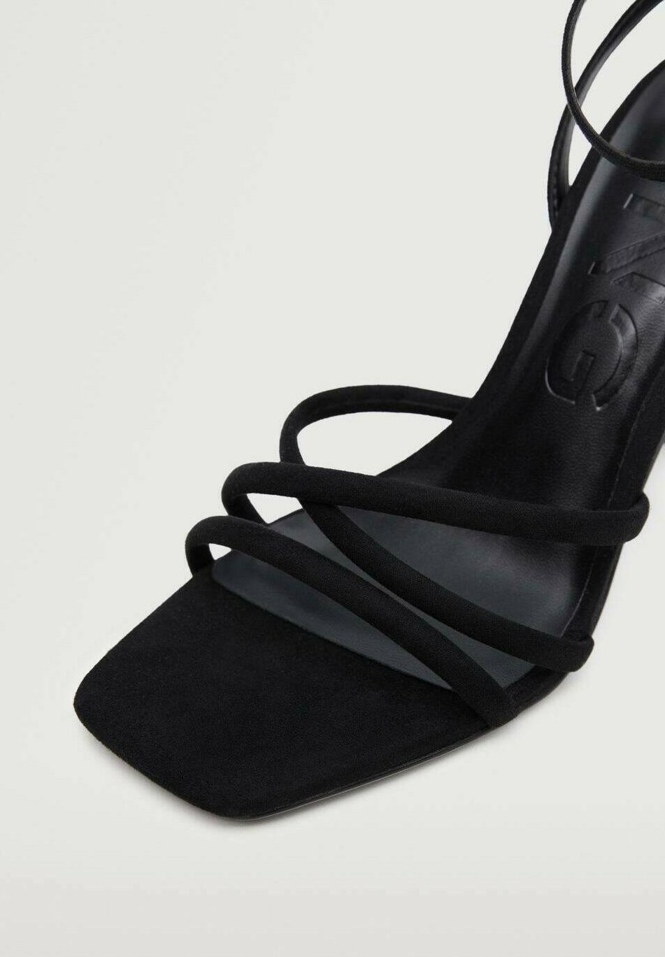Mango MAYBE - Sandalias de tacón - black/negro - Zalando.es