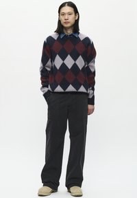 DOUBLE A BY W.W. WWHEINO STRAIGHT LEG - Housut - black
