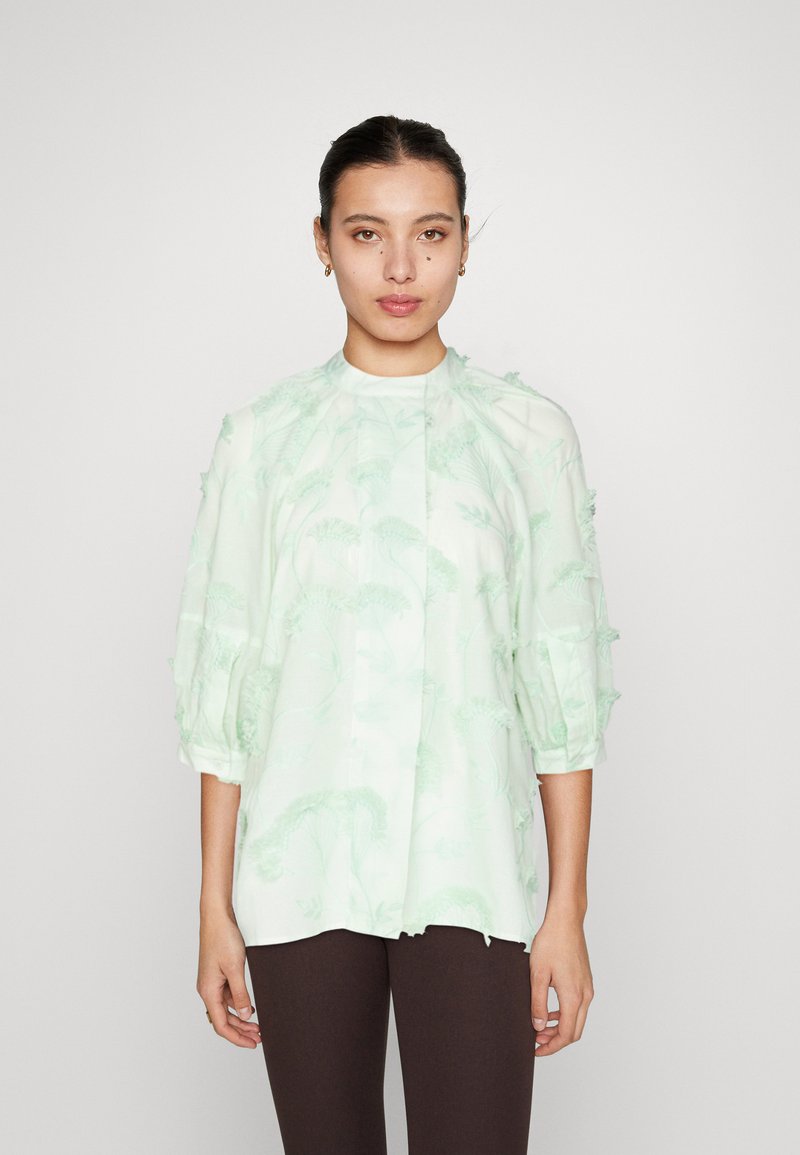 DAY Birger et Mikkelsen CHARLIE BLOOMING FRINGES - Πουκαμίσα με κουμπιά - aqua