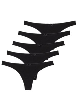 5ER PACK - Thong - schwarz