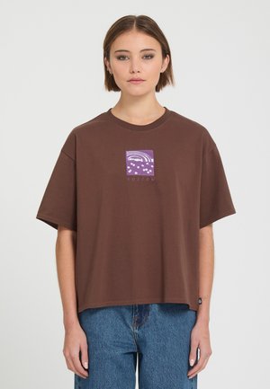 Volcom, TEE FA CARRAU 1 - T-shirt imprimé - tobacco brown