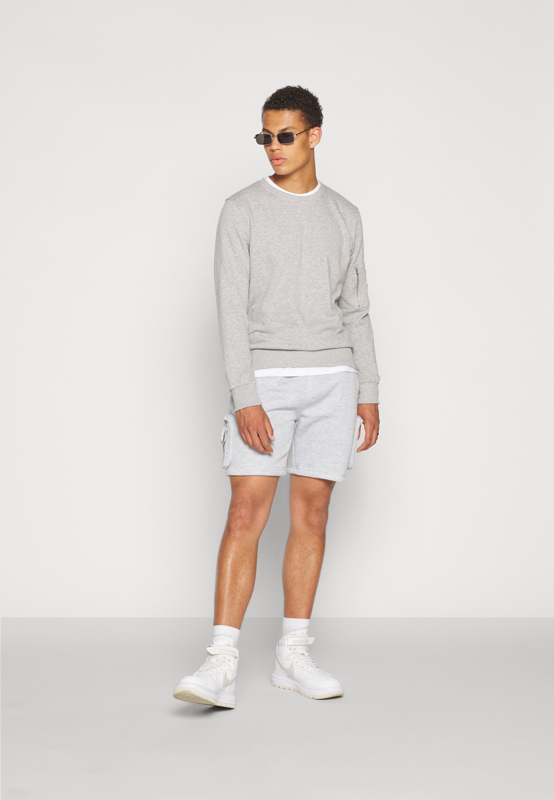 Brave Soul IMPER - Shorts - light grey 