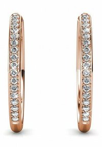 Boucles d'oreilles - couleur or rose / cristal