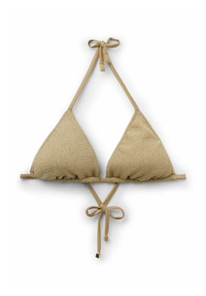 Calzedonia, METALLIC GLOW TRIANGLE - Bikinitop - beige