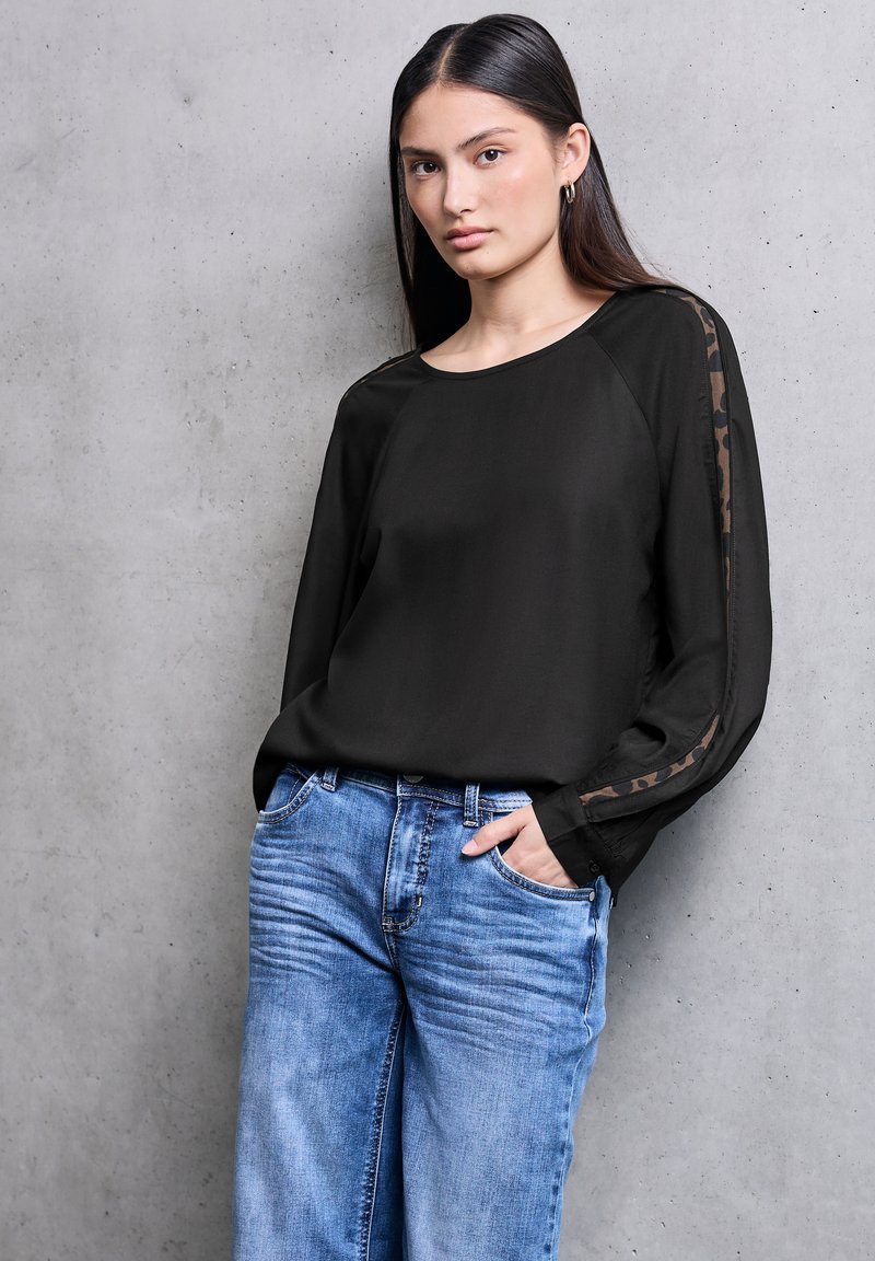 Street One Maglietta Tunica Raglan Donna, Maniche Lunghe, Scollo A Barchetta, Misto Cotone