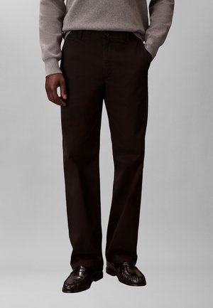 Calvin Klein Jeans STRAIGHT COMFORT - Nadrágok - black