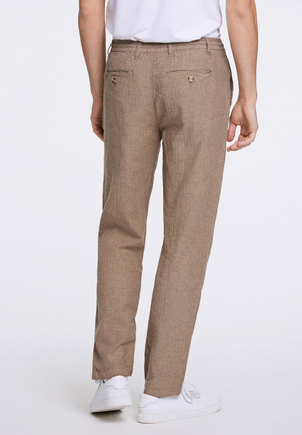 HERRINGBONE - Trousers - dk stone4